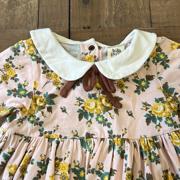 Wildflowers Miss Madeline floral Peter Pan collar bow top - Picture 2 of 7